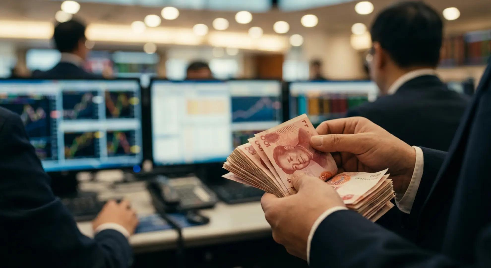 Средневзвешенный курс юаня снизился на торгах Московской биржи