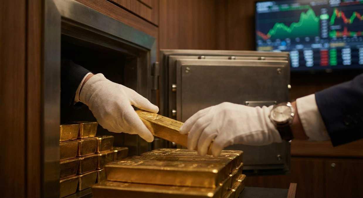 Цены на золото выросли на фоне ослабления доллара и надежд на деэскалацию на Ближнем Востоке