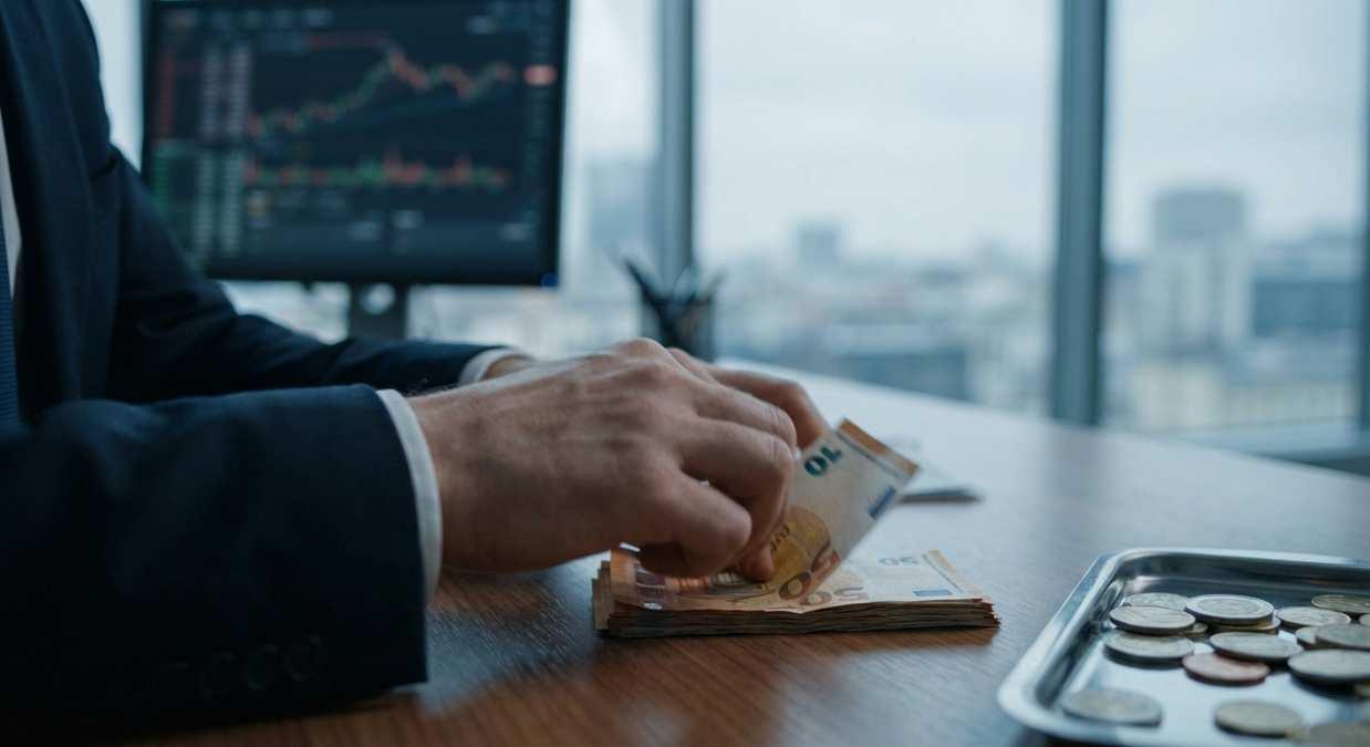 Средний курс покупки евро в московских банках вырос до 90,75 ₽