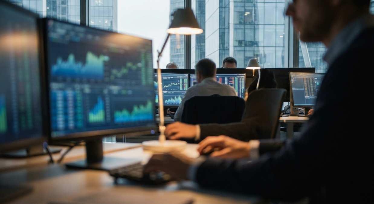 Российский рынок акций начал утренние торги с минимальным снижением индекса