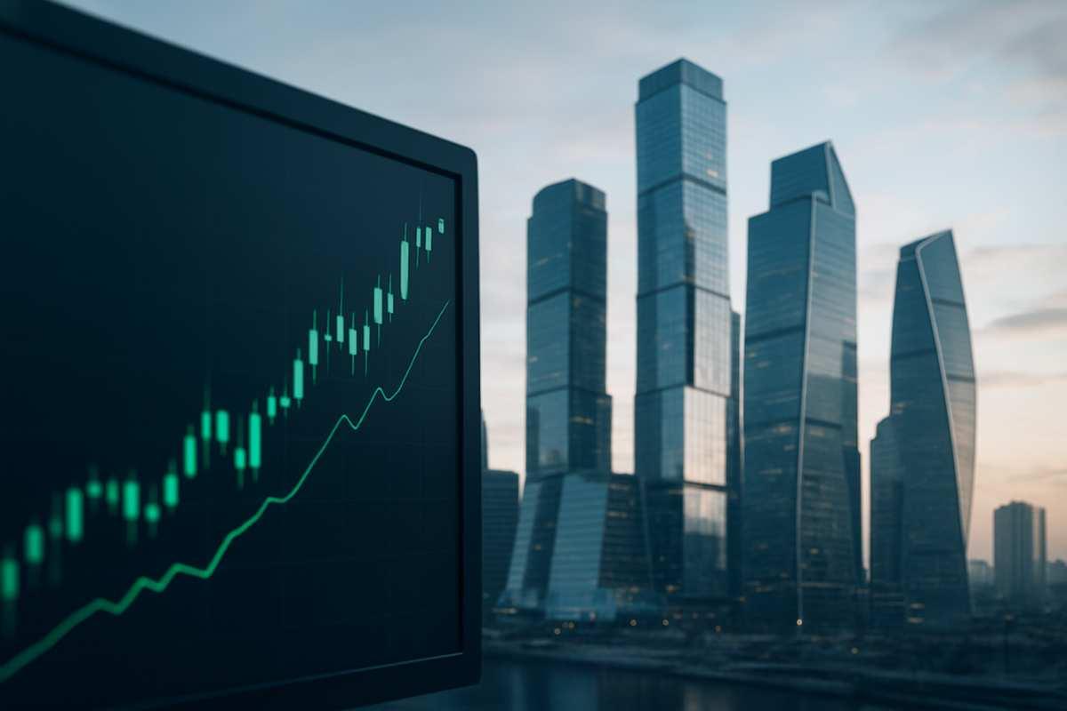 Капитализация рынка акций на Московской бирже выросла на 2,95%