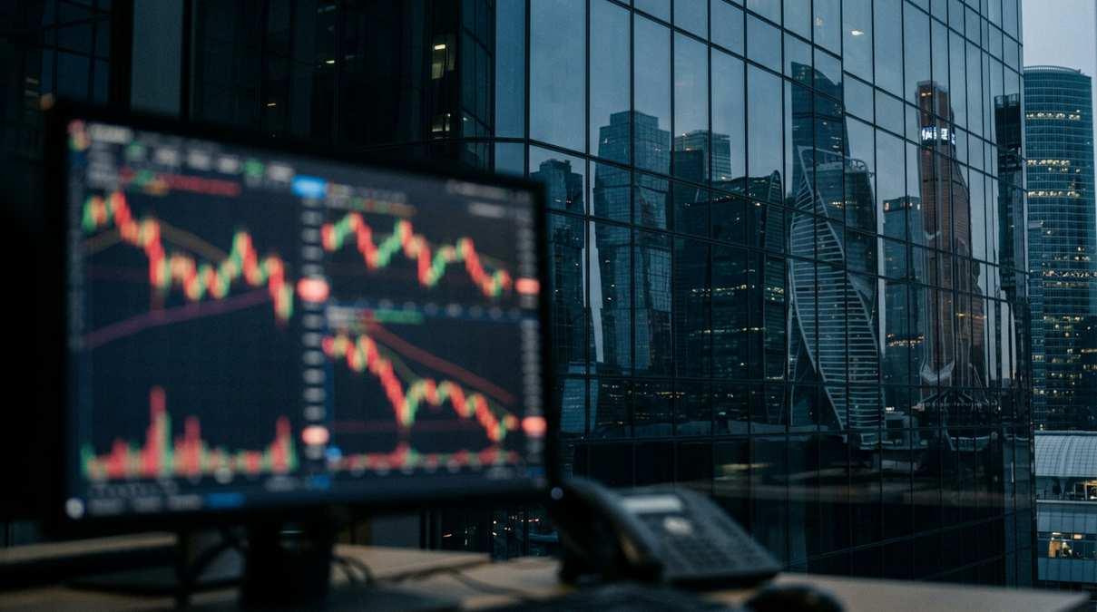 Индексы Мосбиржи и РТС перешли к снижению в ходе торгов 20 августа