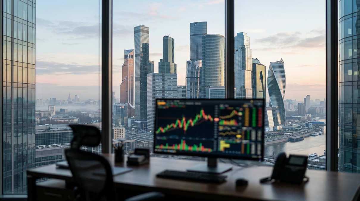 Индексы Мосбиржи и РТС демонстрируют умеренный рост в ходе торгов