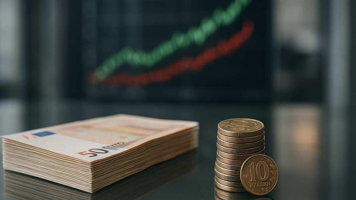 Средний курс продажи наличного евро в Москве достиг ₽101,64
