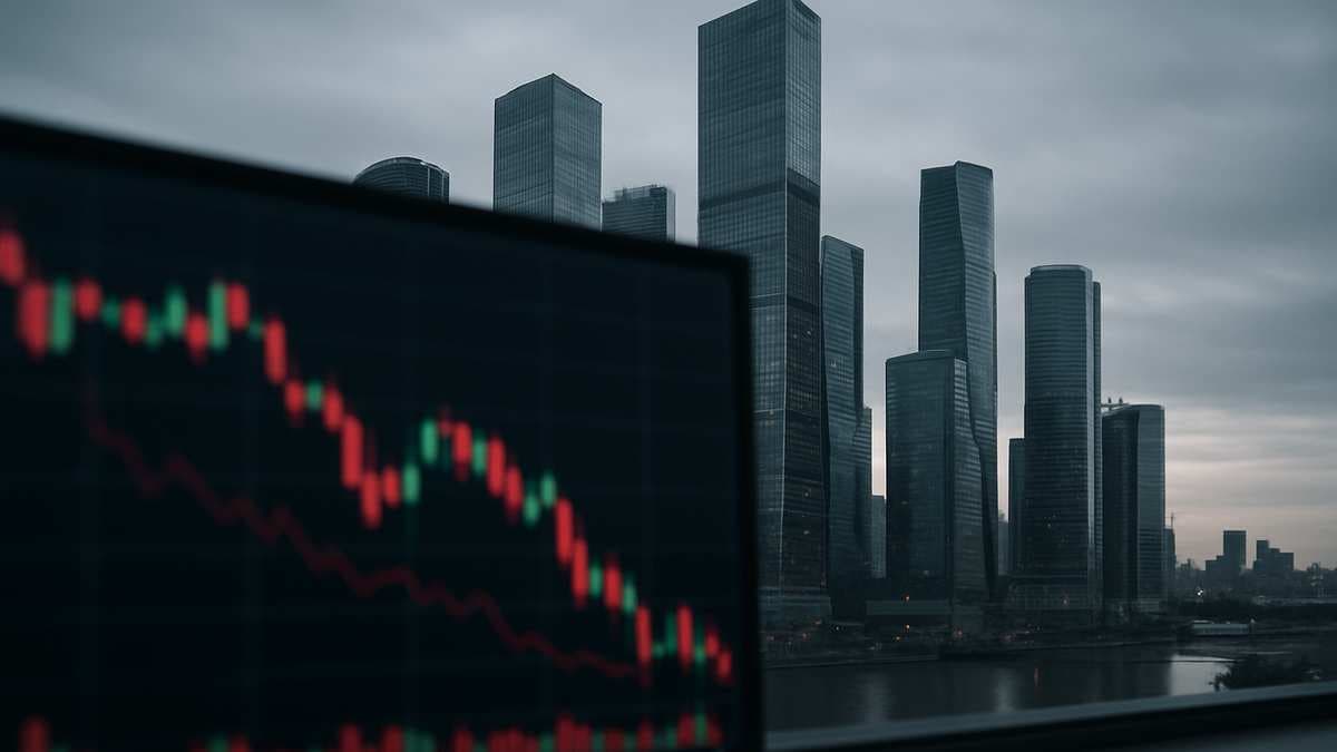 Российский рынок акций открылся снижением индекса Мосбиржи