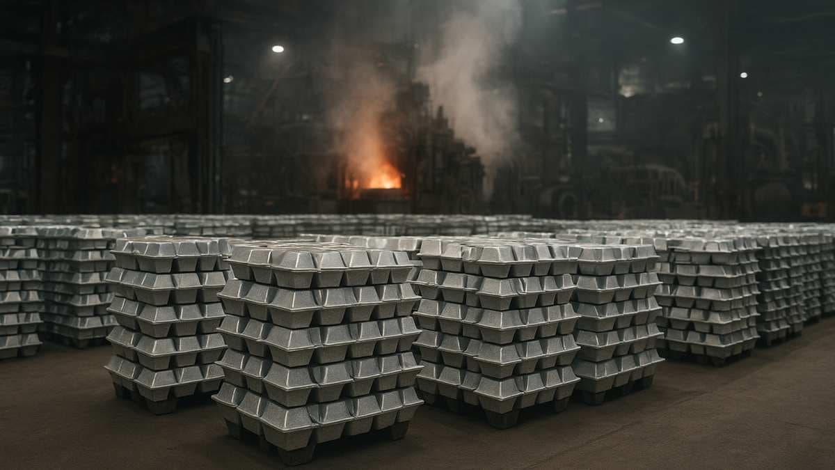 Производство алюминия в России выросло на 7,7% за восемь месяцев