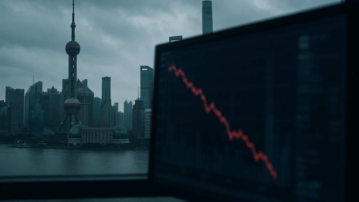 Базовый индекс Китая CSI 300 обвалился на 20% и перешел к медвежьему тренду