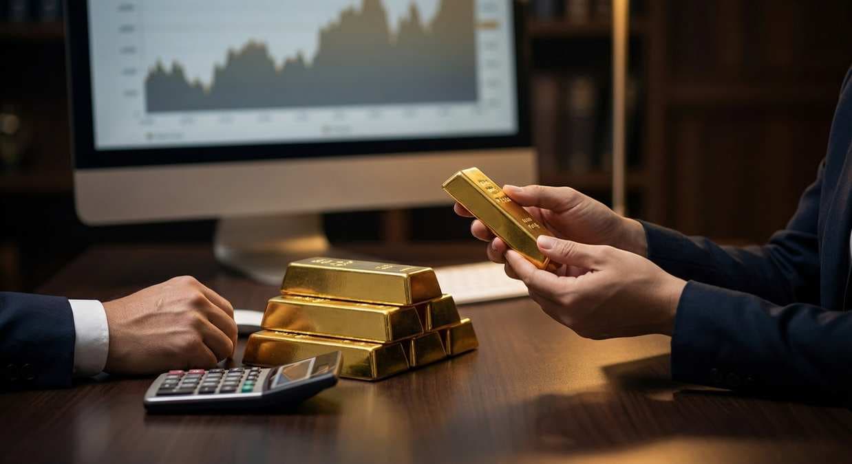 Золото подорожало на 1% из-за конфликта на Ближнем Востоке