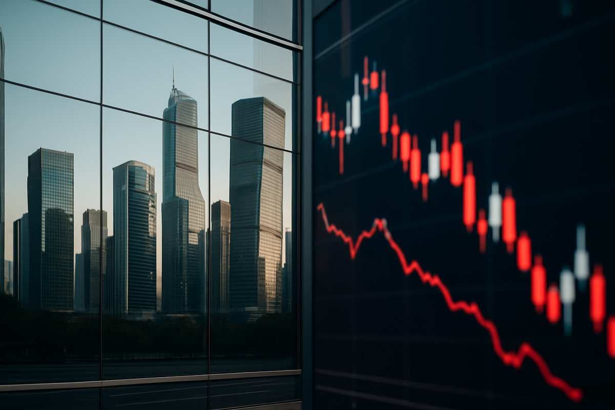 Индексы Московской биржи снижаются в начале торговой сессии