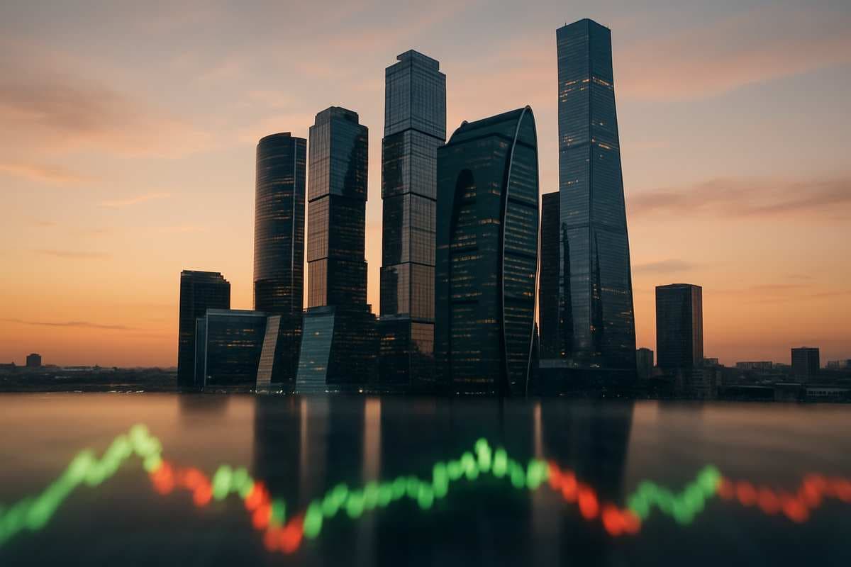 Российский рынок акций демонстрирует рост на фоне высокой активности торгов