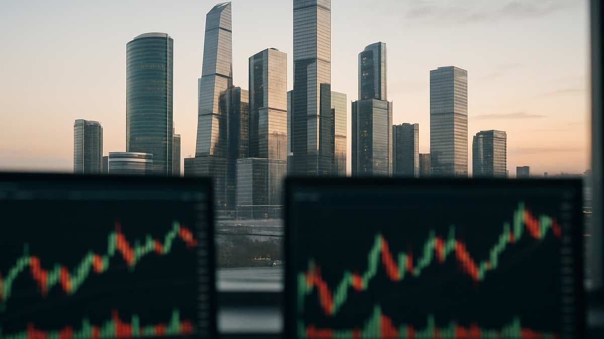 Российский рынок акций открылся умеренным ростом в утреннюю сессию