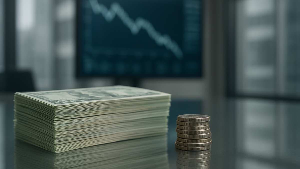 Средний курс продажи доллара в Москве снизился до ₽86,39