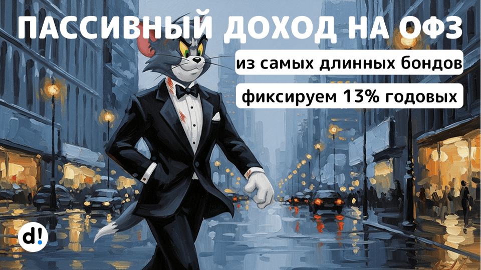 💰 Создаем пассивный доход на длинных ОФЗ. Фиксируем 13% доходности и ждем переоценки