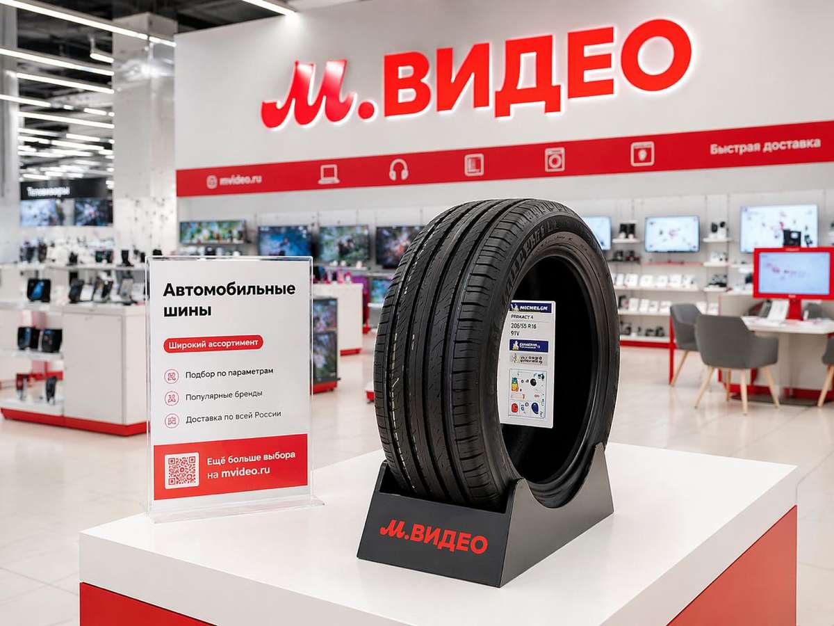 На маркетплейсе М.Видео появились в продаже автомобильные шины