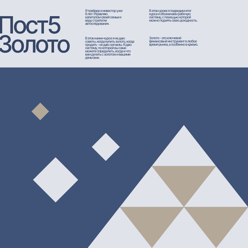 Пост 5. Как совместить фундаментальный и технический анализы по золоту. Итоги мини-курса.
