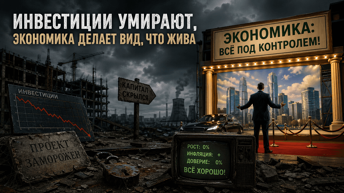 Инвестиции умирают, экономика делает вид, что жива