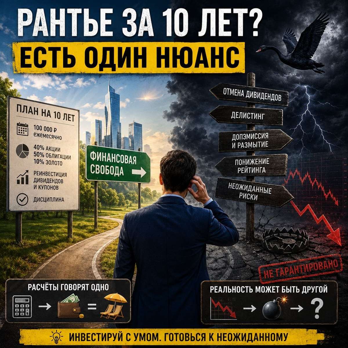 🦢 Рантье за 10 лет? Есть один нюанс 🎭