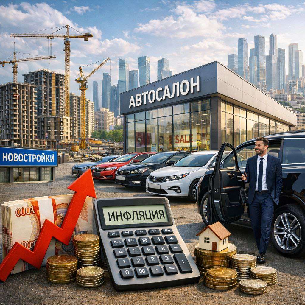 🏙️ Инфляция высокая, всё дорого… а стройки и автосалоны работают? 🚗