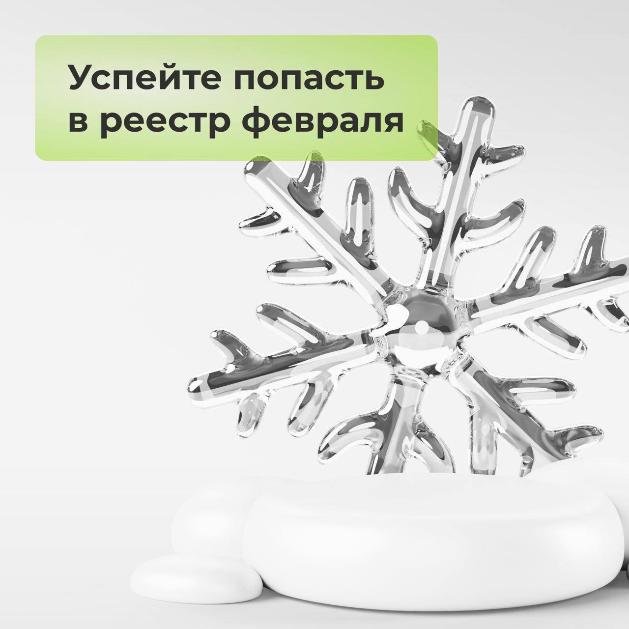 Успейте попасть в реестр февраля!