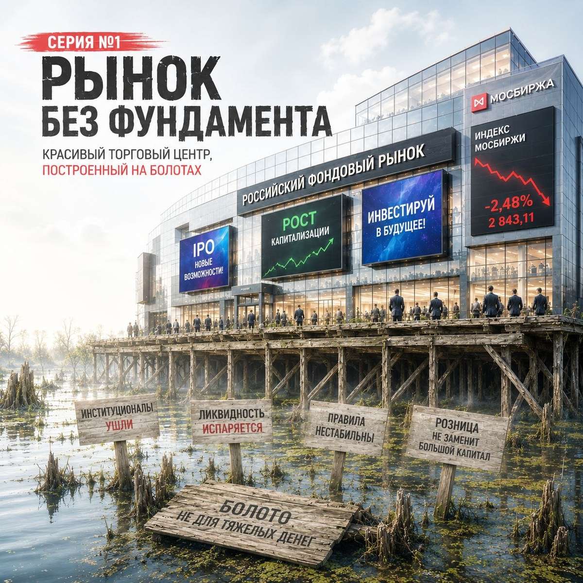 Секреты российского фондового рынка. Серия №1. Рынок без фундамента