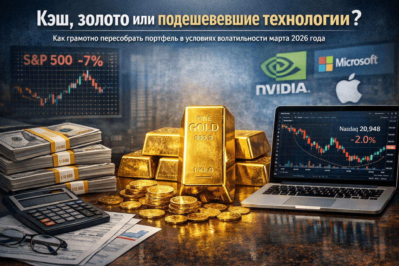 Как грамотно пересобрать портфель в условиях волатильности марта 2026 года