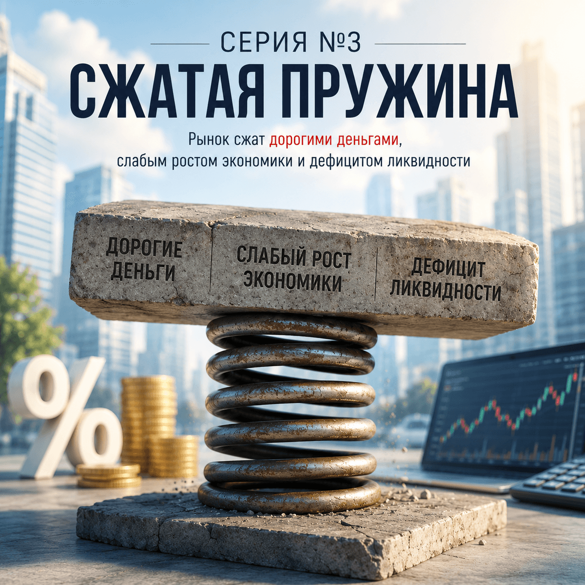 Секреты российского фондового рынка. Серия №3. Сжатая пружина