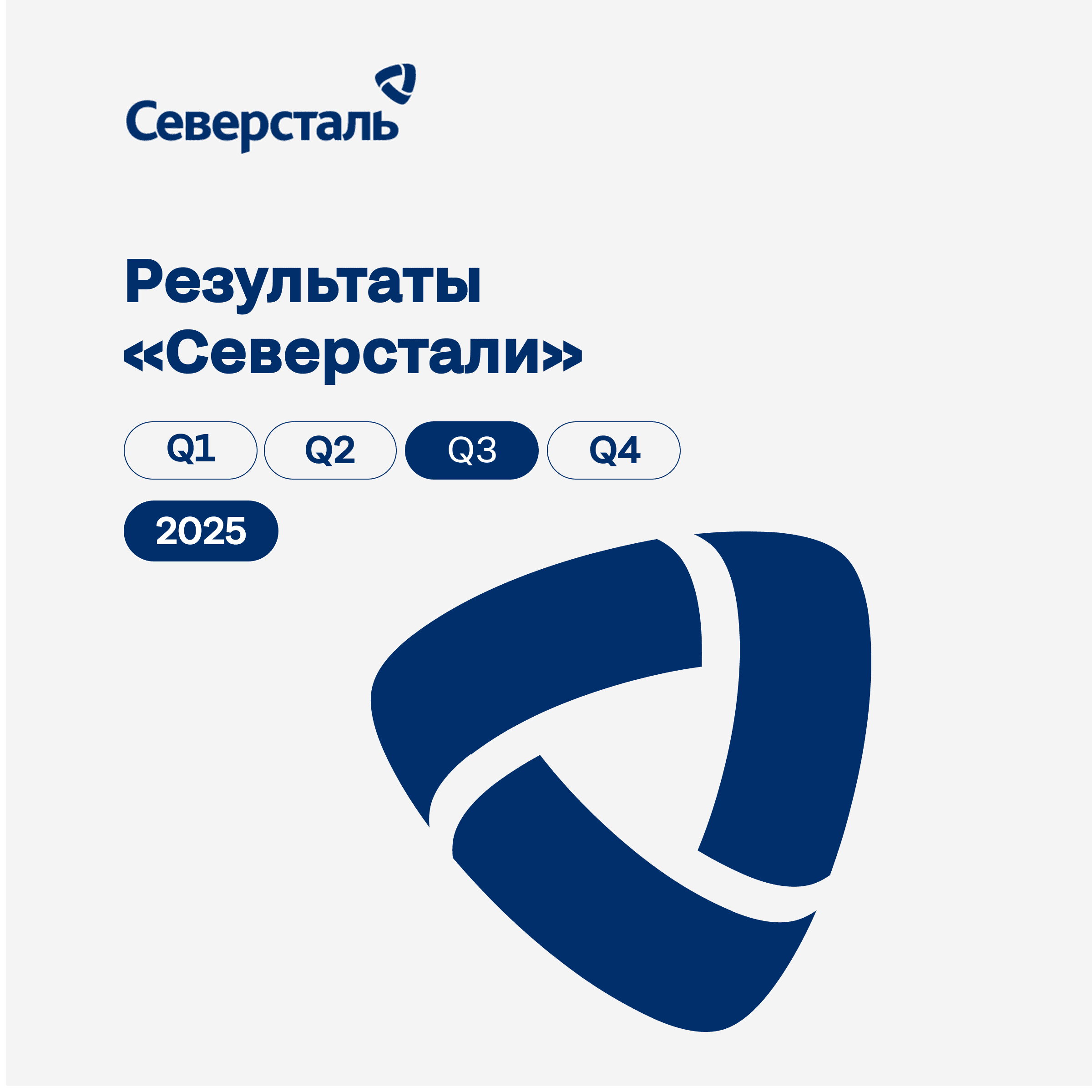 $CHMF Операционные и финансовые результаты «Северстали» за III квартал 2025 года