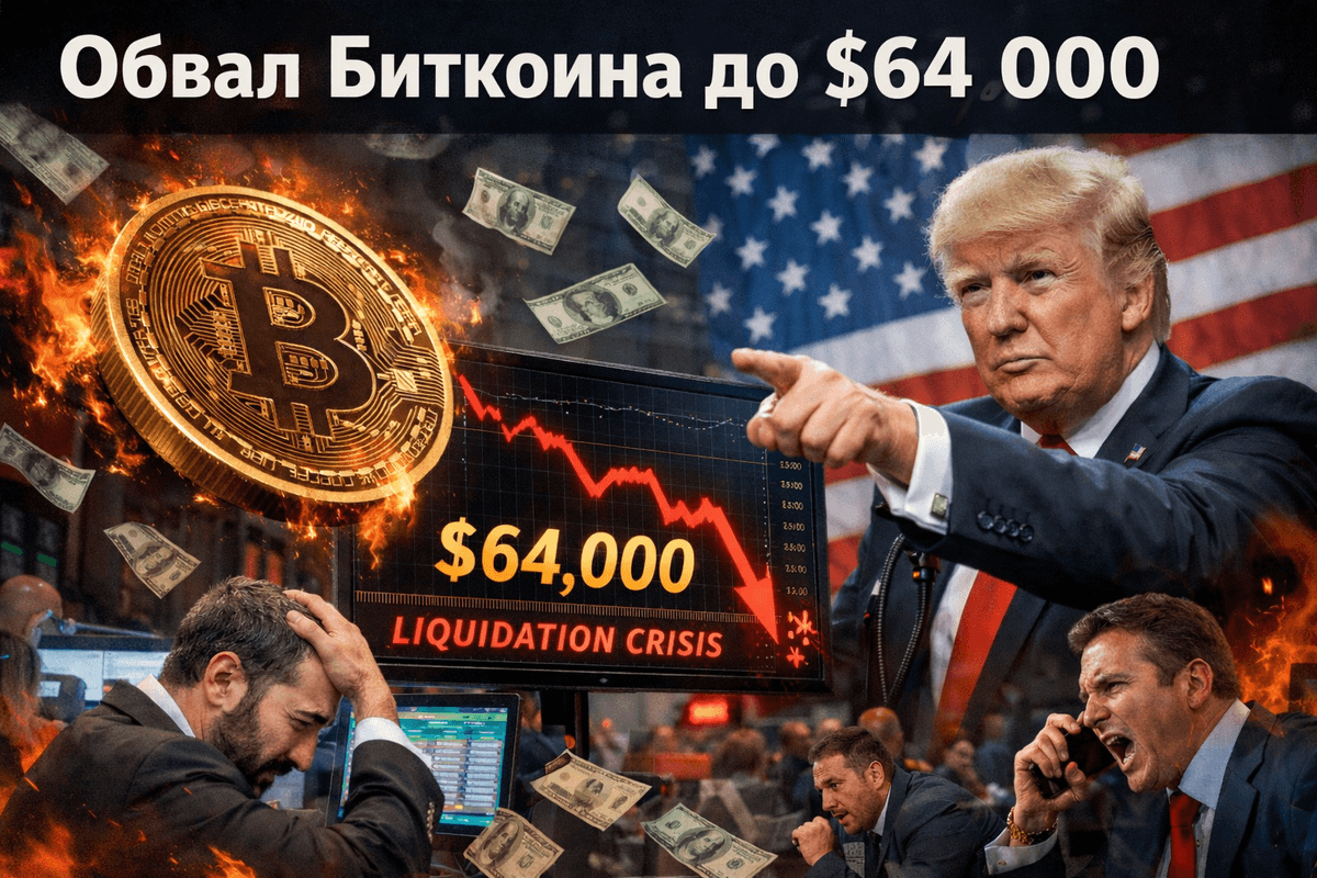 Обвал Биткоина до $64,000: Разбор триггеров и что ждет рынок дальше