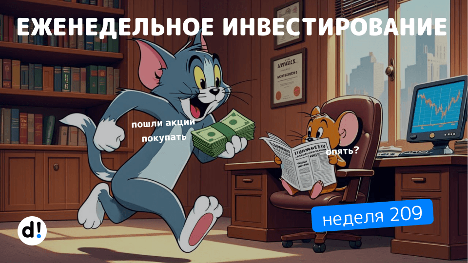 🖋️ Продолжаю формирование пассивного дохода. Еженедельное инвестирование №209