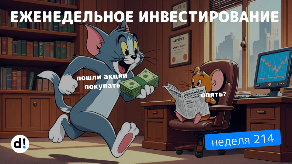 🚀Рынок оттолкнулся от дна. Продолжаю создавать пассивный доход. Еженедельное инвестирование № 214