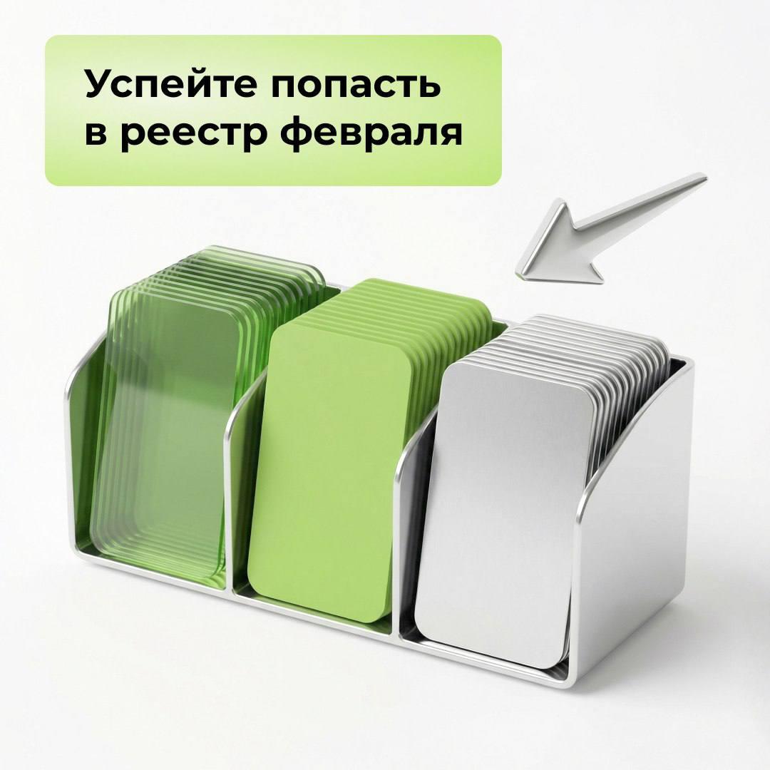 Успейте попасть в реестр февраля!