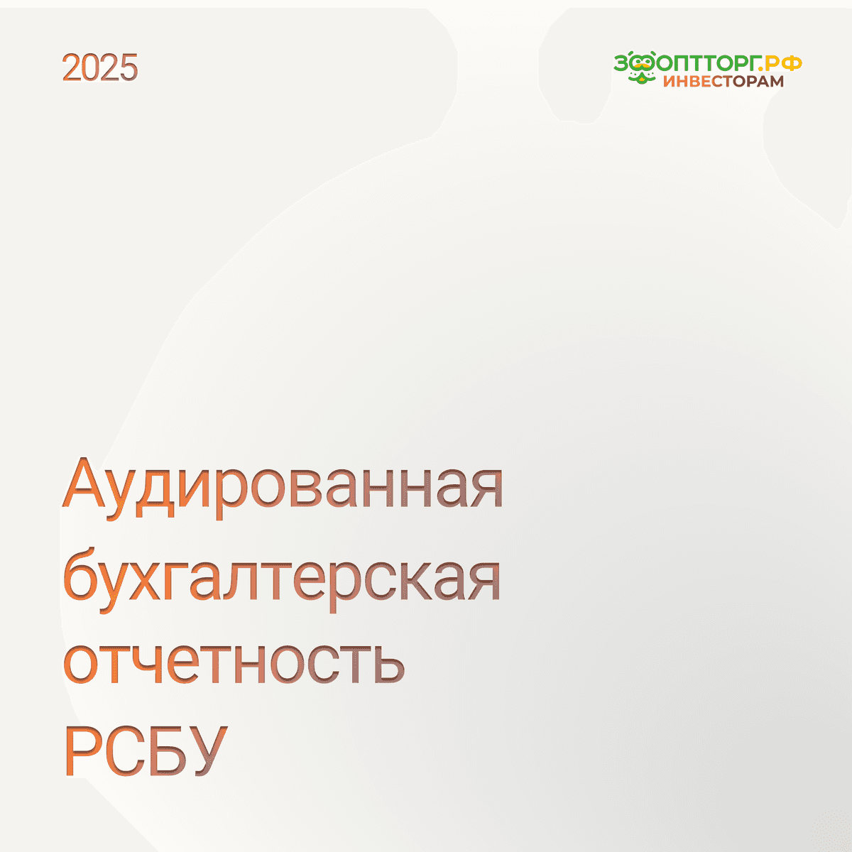 Публикация годовой бухгалтерской отчетности ООО «ЗООПТ» за 2025 год (РСБУ, аудированная).