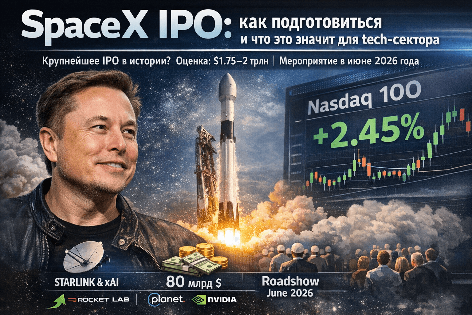 SpaceX IPO: как подготовиться и что это значит для tech-сектора