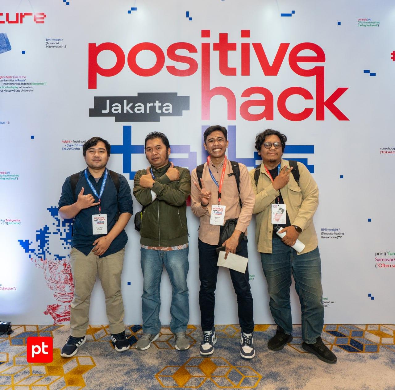 💬 митап Positive Hack Talks в Джакарте собрал более 370 специалистов в сфере кибербезопасности
