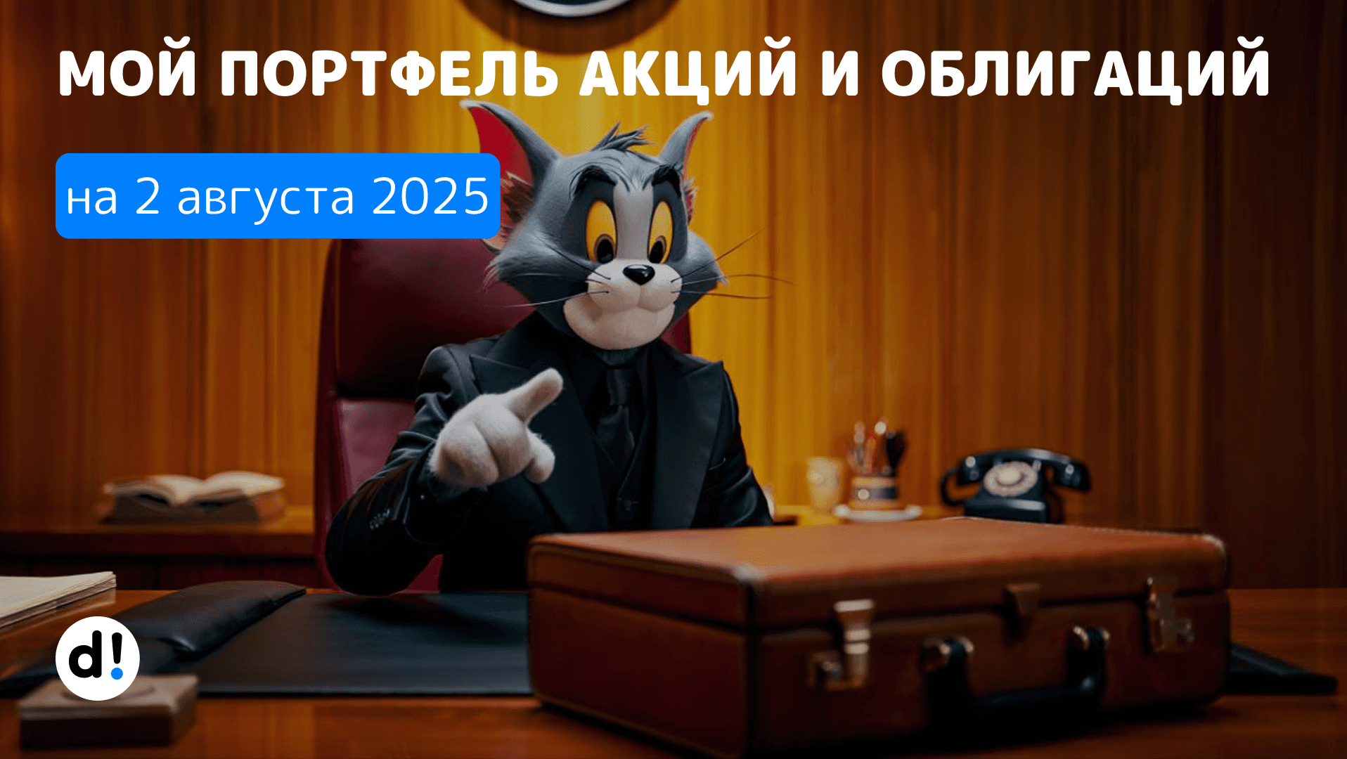 💵Показываю свой портфель акций и облигаций по состоянию на 2 августа 2025 года