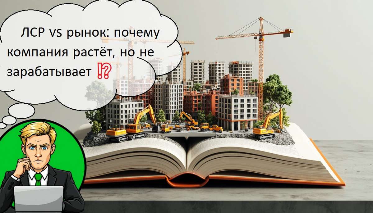 📕 ЛСР vs рынок: почему компания растёт, но не зарабатывает ⁉️