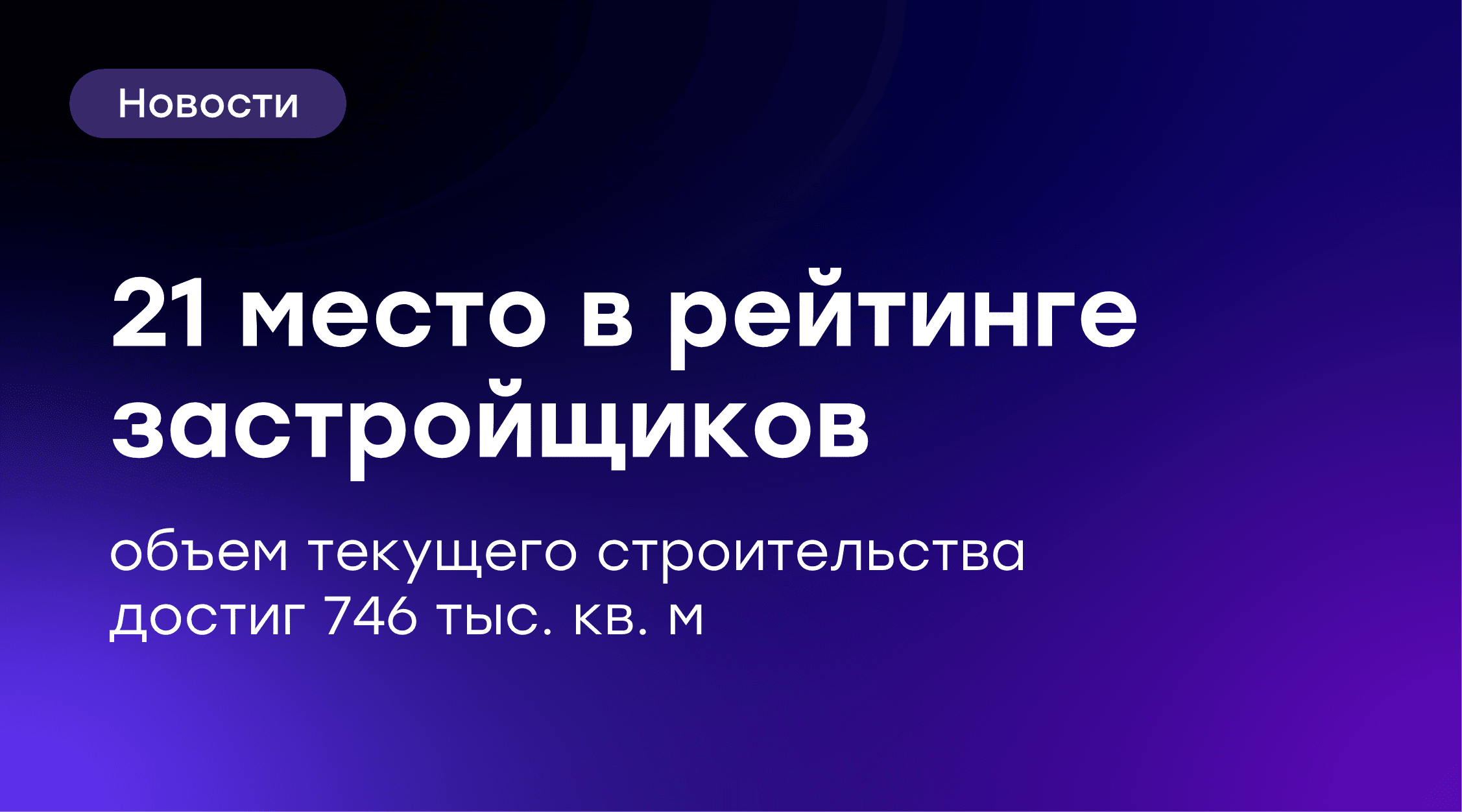 📈 GloraX на 21 месте в рейтинге застройщиков