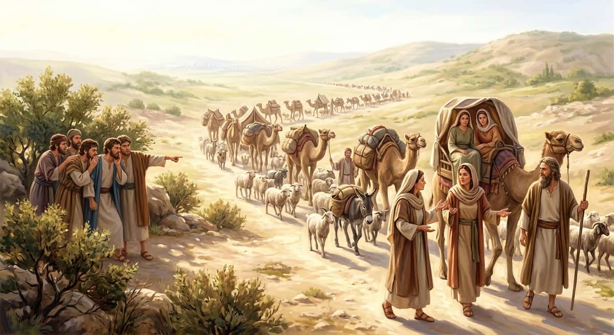 Богатство и Библия: Бытие 31:1;14-16;18