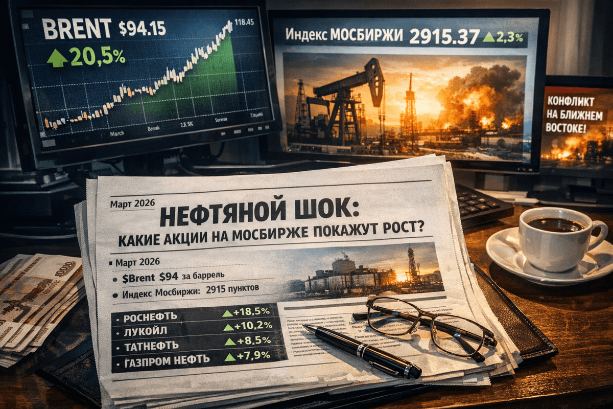 Российский рынок и нефтяной шок: как акции на Мосбирже реагируют на рост цен на нефть?