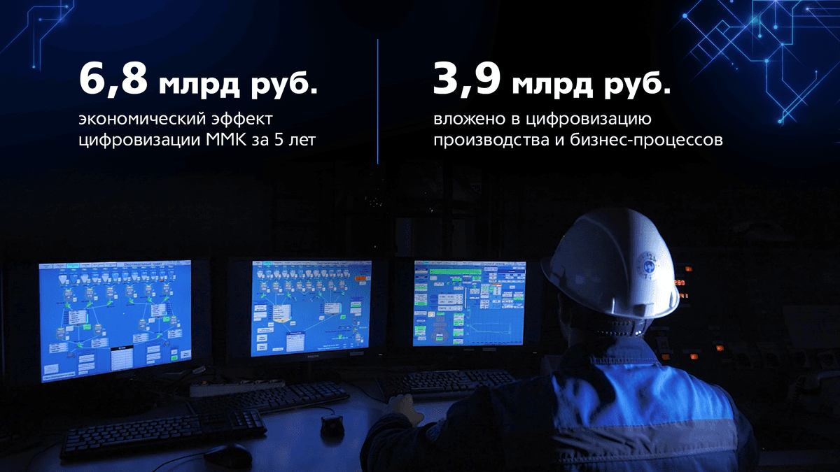 6,8 млрд рублей от цифровизации на ММК