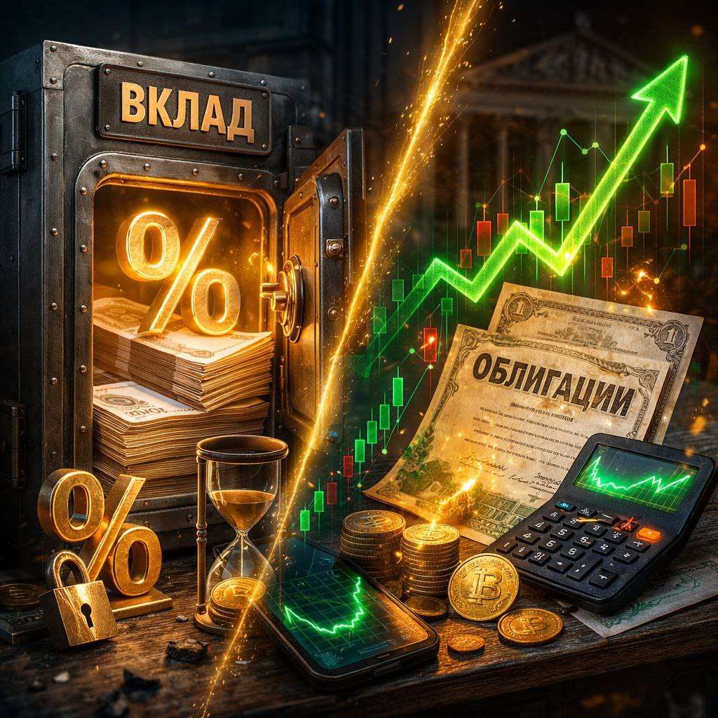 💸 Ключевая ставка падает. Вклады или облигации — где деньги начнут работать лучше? 📉
