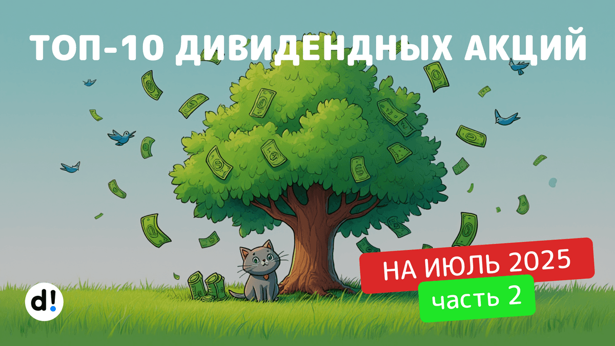 10 самых жарких дивидендных акций в июле 2025. Кто и сколько выплатит? Ч.2