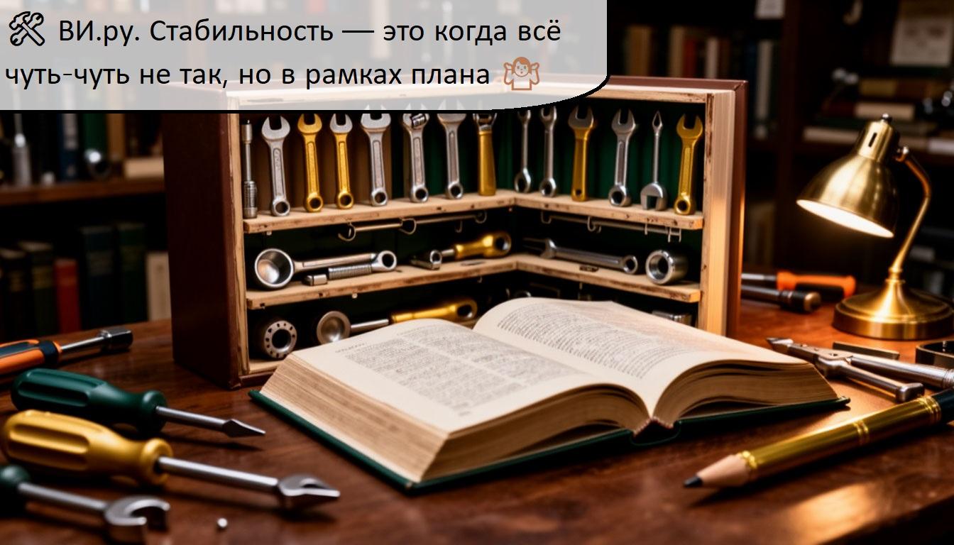 🛠️ ВИ.ру. Стабильность — это когда всё чуть‑чуть не так, но в рамках плана 🤷♂️