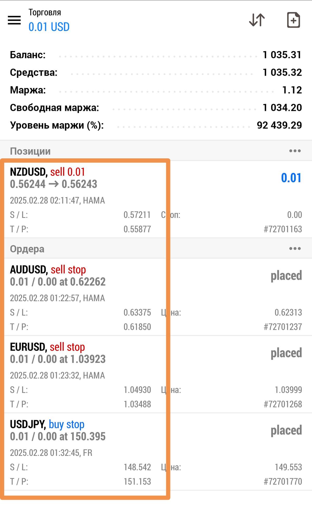 идея на 28.02 - forex