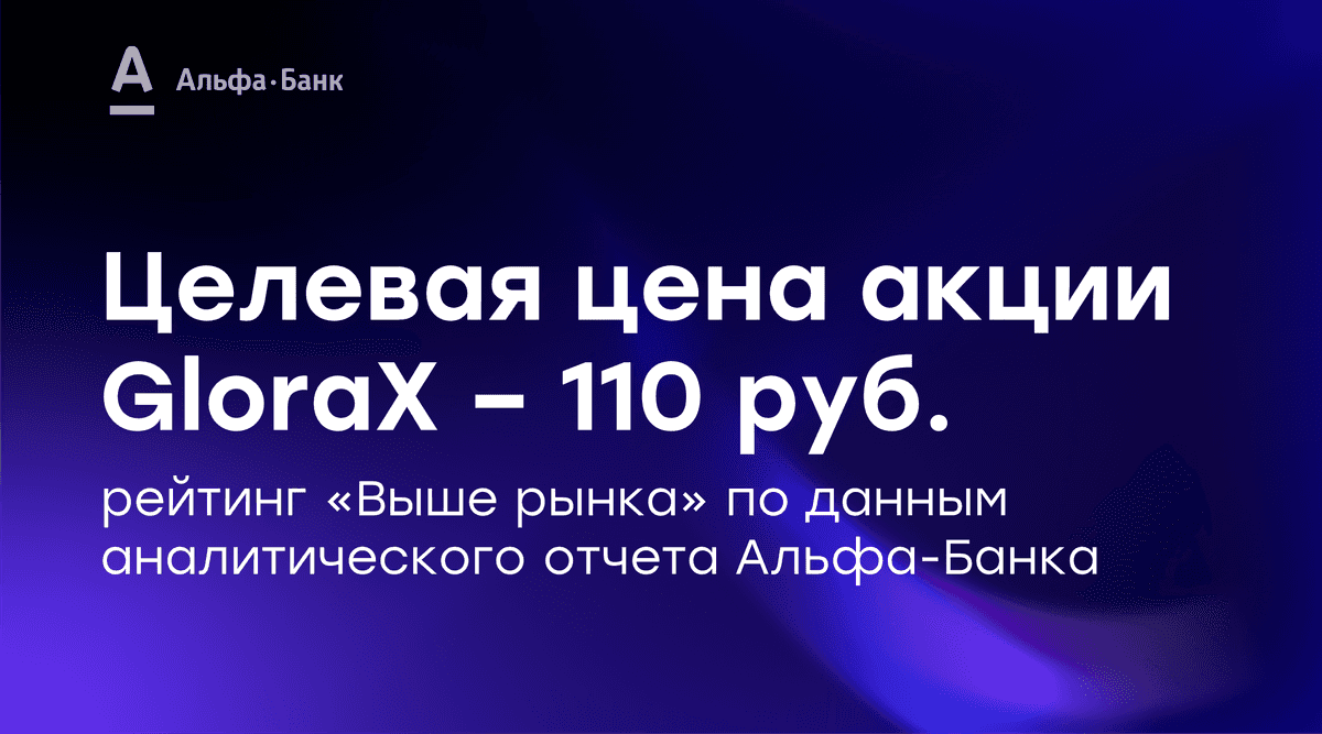 💼 Аналитики Альфа-Банка подтверждают высокий потенциал GloraX